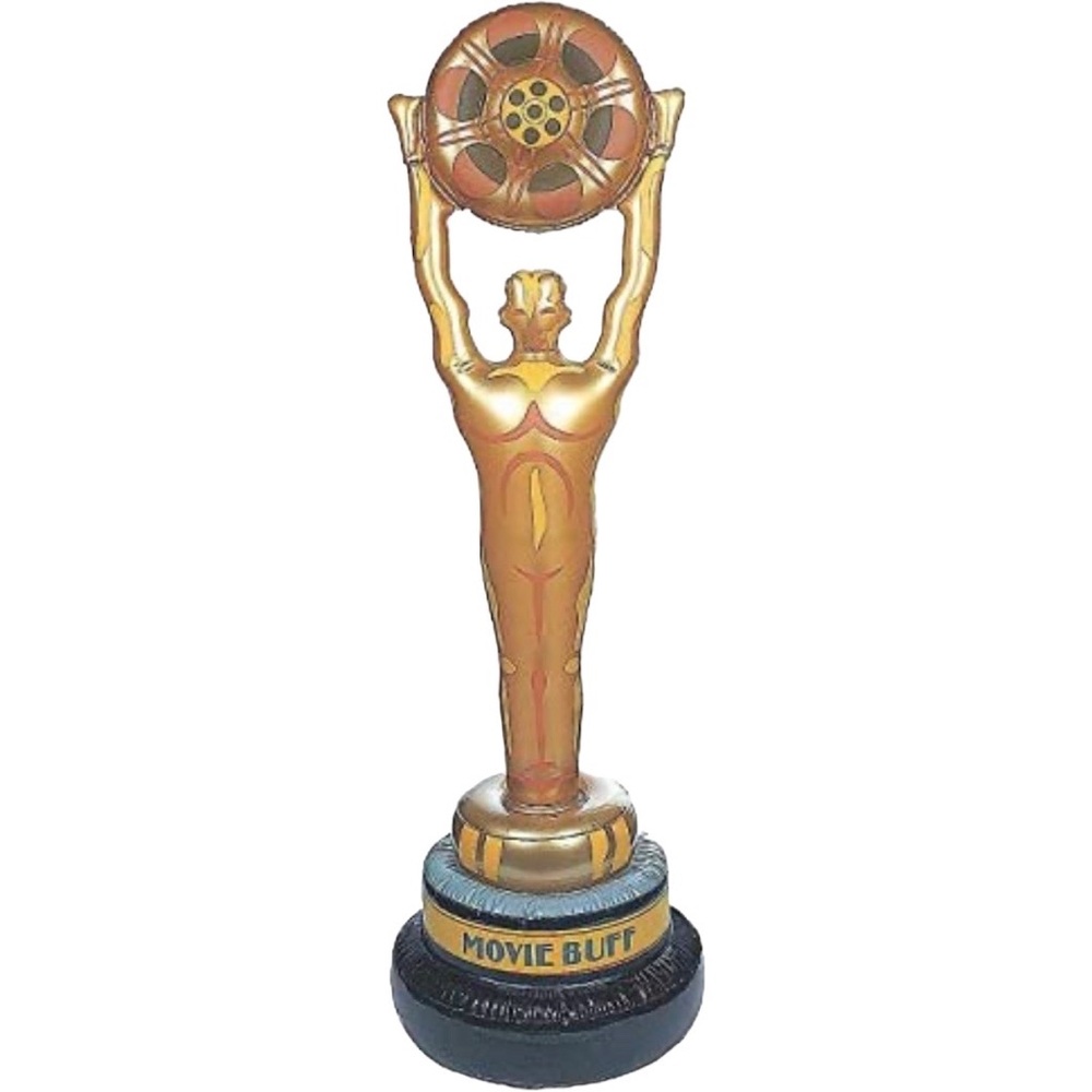 NEW in box XLarge 53" Vinyl Inflatable Movie Grammy Oscar Statue Trophy Award